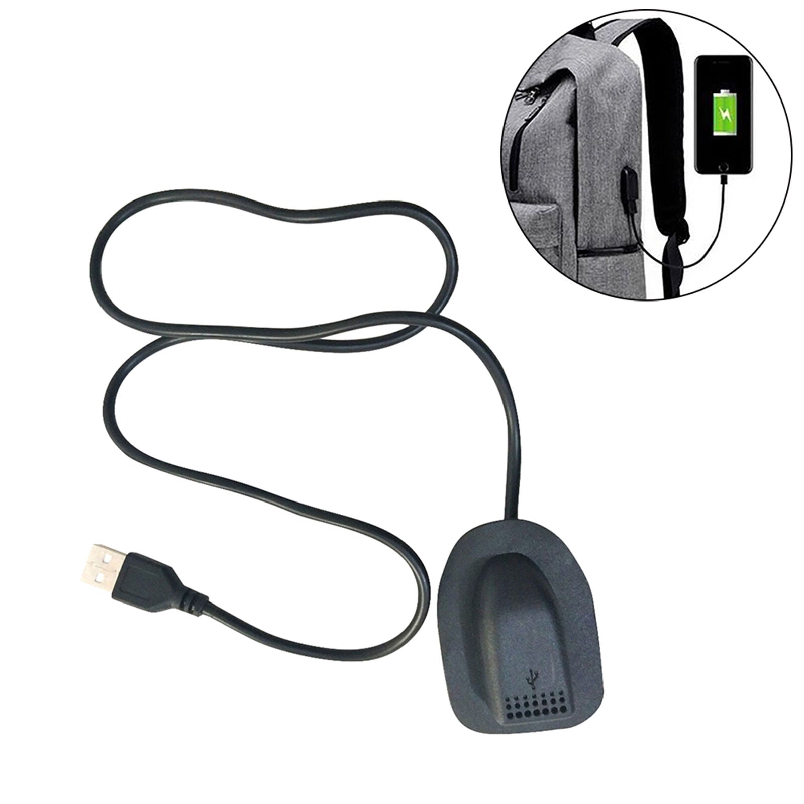 Outdoor Backpack External USB Charging Interface Adapter Charging Cable Utility