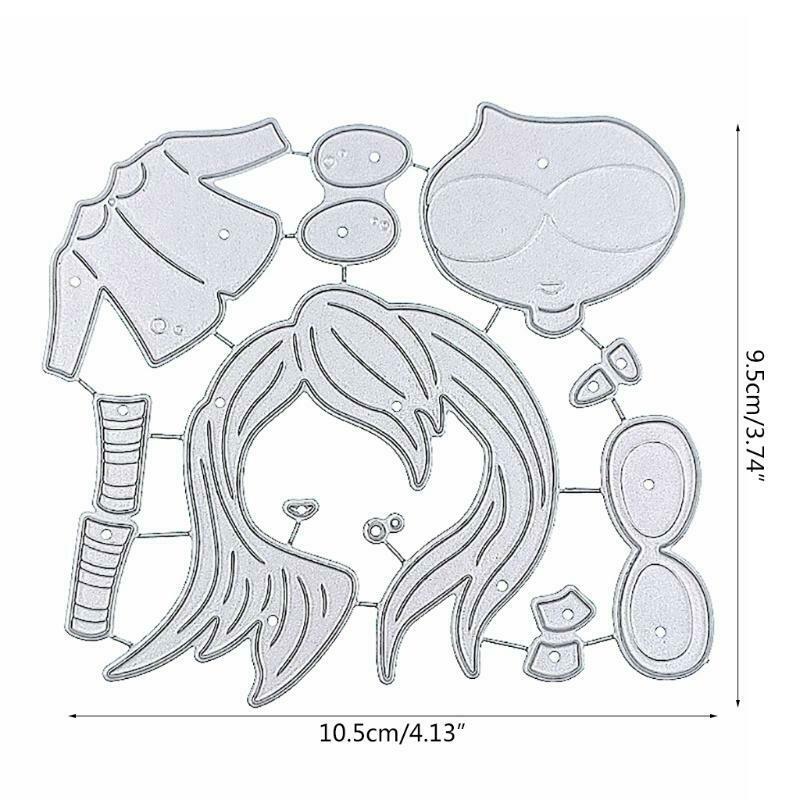 Little Girl Metal Cutting Dies Stencil DIY Scrapbook Album Paper Card Template