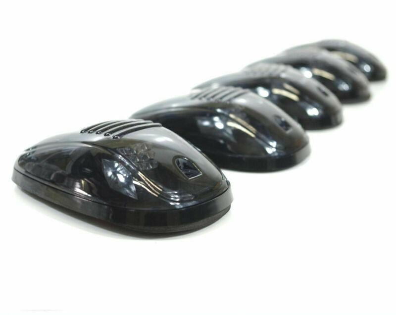5pc 9LED Amber Smoked SUV RV Truck Pickup 4X4 Cab Roof Top Running Marker Lights