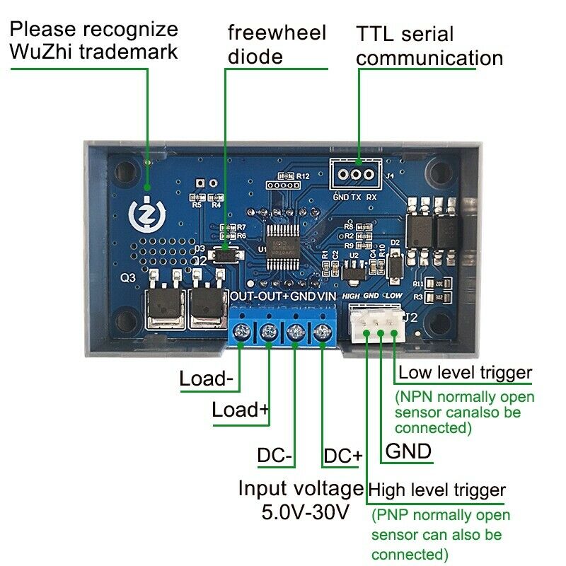 ZK-KTD4 mOS Switch Trigger Cycle Timing Delay module Solenoid Valve Control 5VZ4