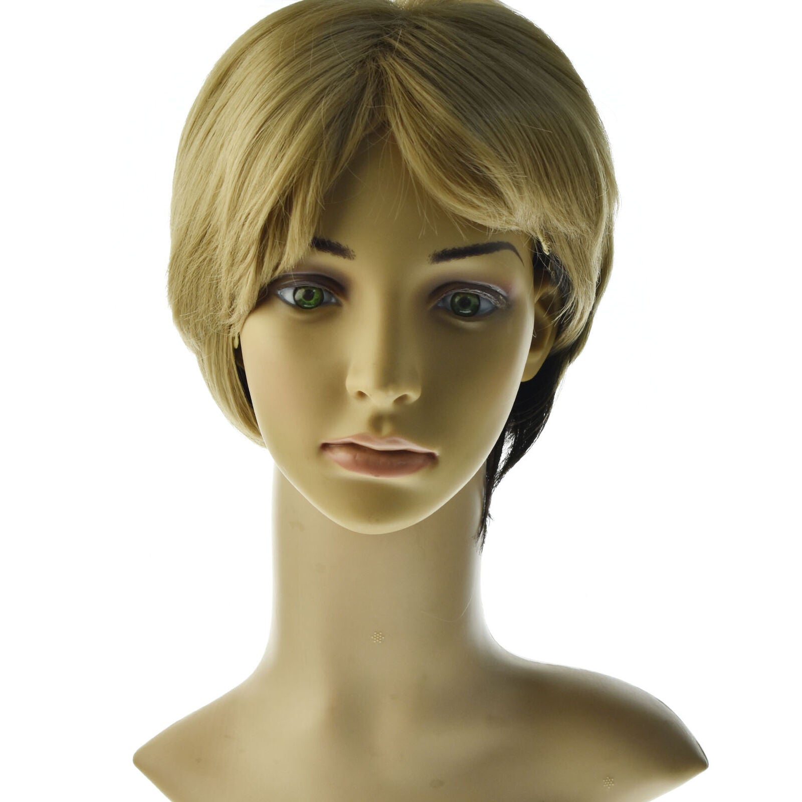 Women Boy Cut Short Layered Wigs Straight Fashion Party Full BOB Hair Wig
