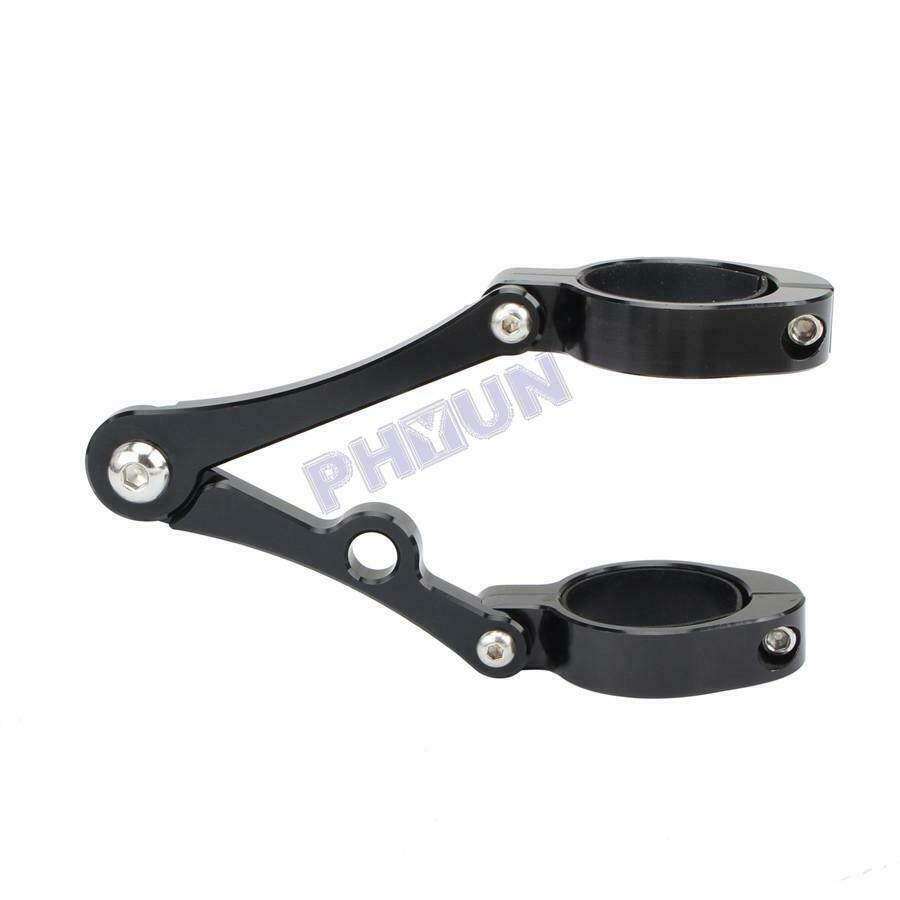 48mm 2x Motorcycle Headlight Bracket CNC Mounting Front Fork Tube Holder Clamp
