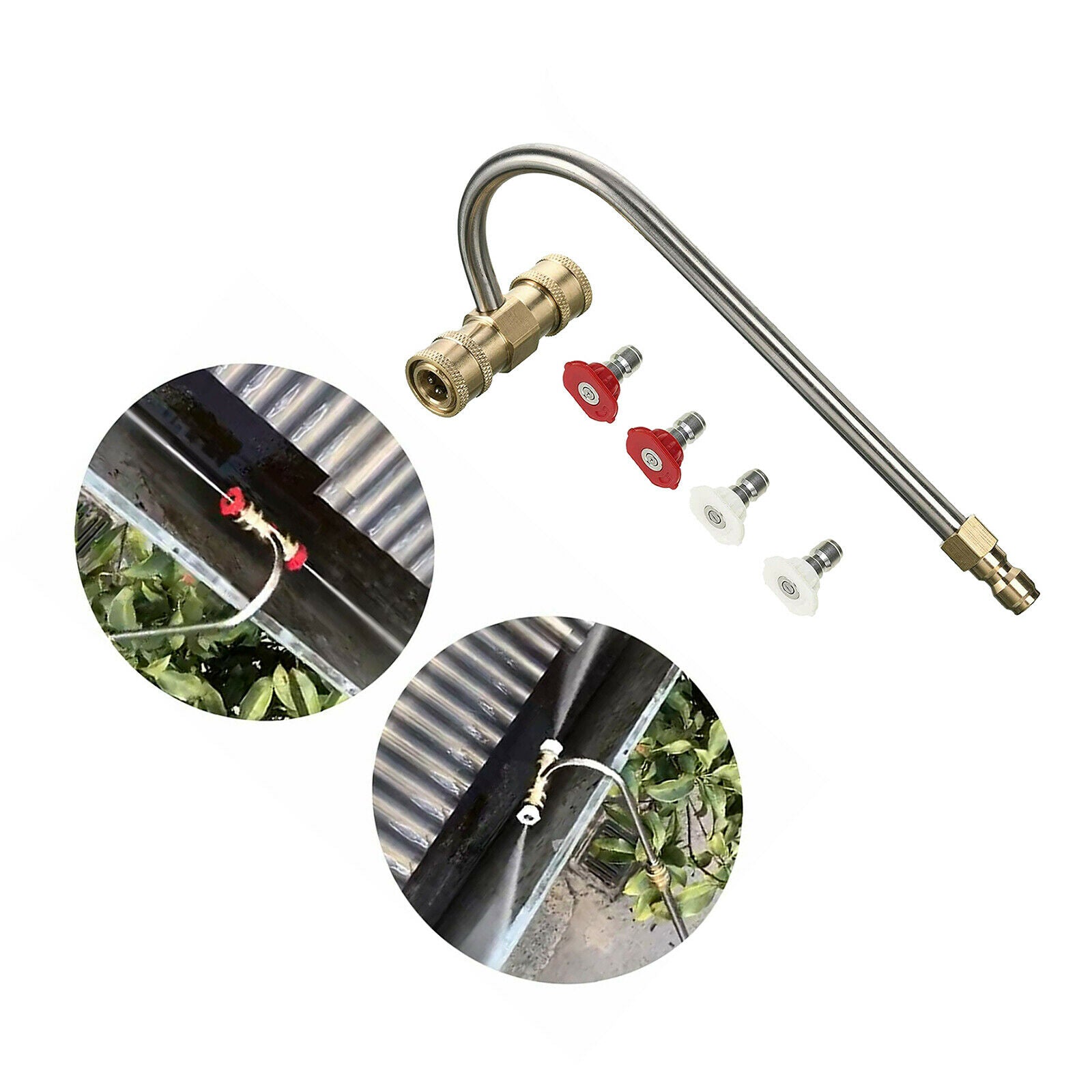 Tool Pressure Washer Gutter Cleaning Attachment for Car Patio 4000 PSI