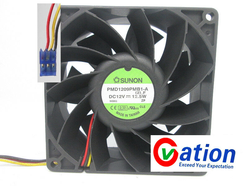 For SUNON PMD1209PMB1-A fan 9CM 90*90*38mm 12V 12.5W 3Pin