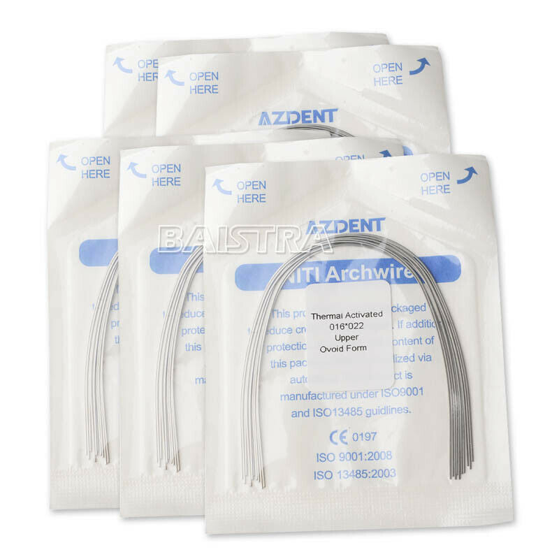 20 X Dental Ortho Arch Wire Heat Activated Thermal Niti Rectangular 16*22 Upper