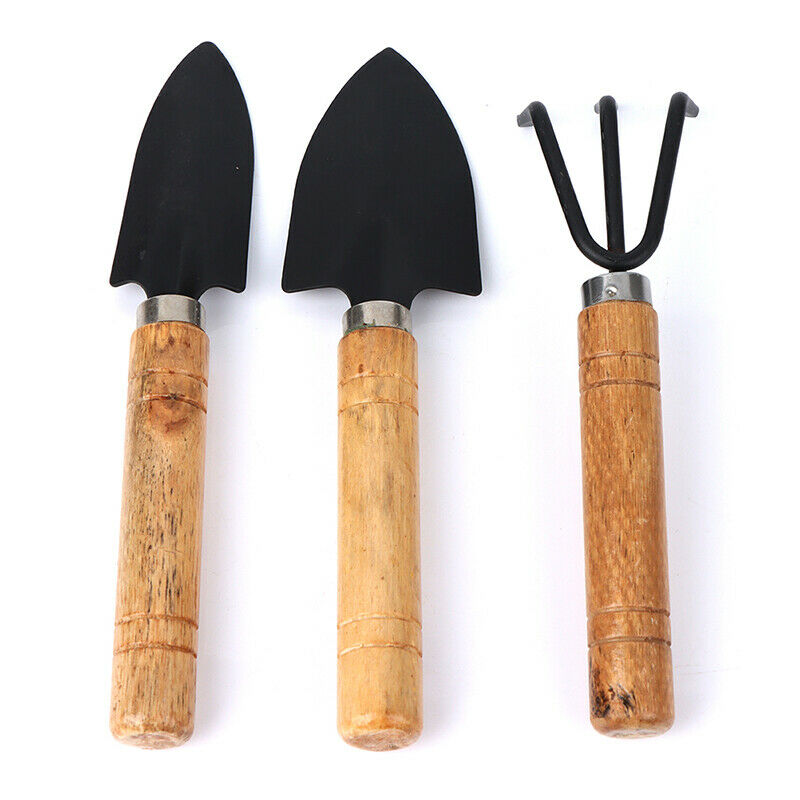 3Pcs Mini Shovel Rake Set Shovel for Plants Bonsai Tools Garden Mini Hand.l8