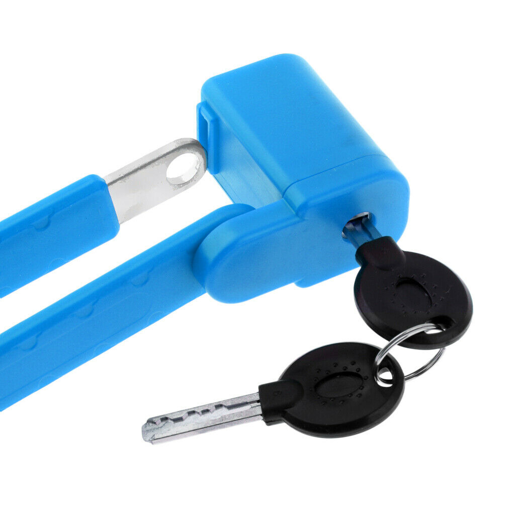 Safety Bike Bicycle Foldable Lock   Anti-theft Chain Link Locks Blue