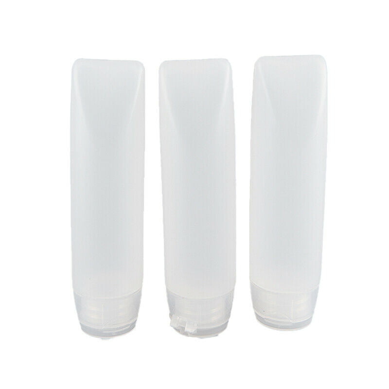 3Pcs Soft Tube Squeeze Travel Bottle Set Empty Jar With Storage Box ContaineBDA