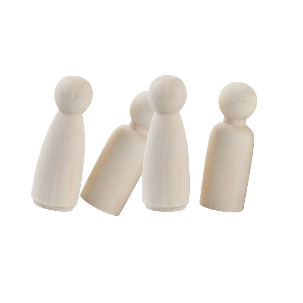 10x hardwood male / female natural unfinished wooden pegs