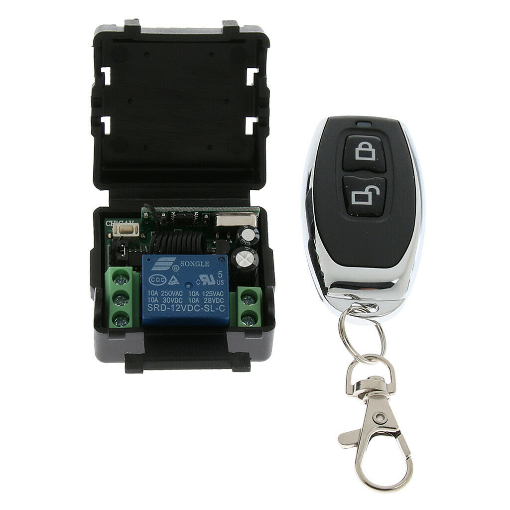 433 Mhz Wireless Remote Control Switch DC 12V 1 CH Relay Receiver Transmitter