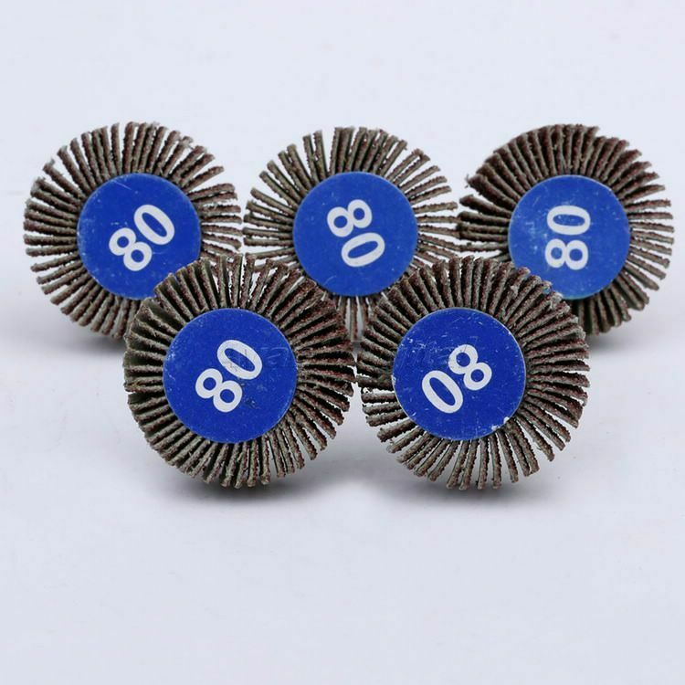 5pcs Flap Wheel Sanding Disc 80# Grit Sandpaper for Power Power Rotary Tool