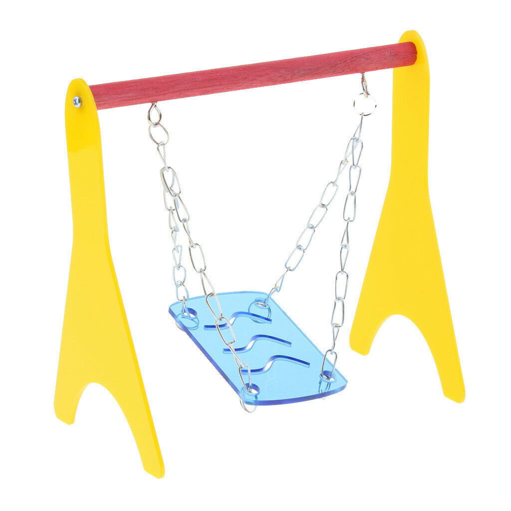 Table Top Hanging Swing for Pet Hamster Mouse Gerbil Rat Parrot Bird Cage Play
