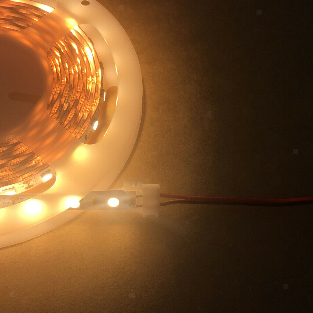 10x Solderless LED   Connector Cable for 5050/5630 Single Color Strips