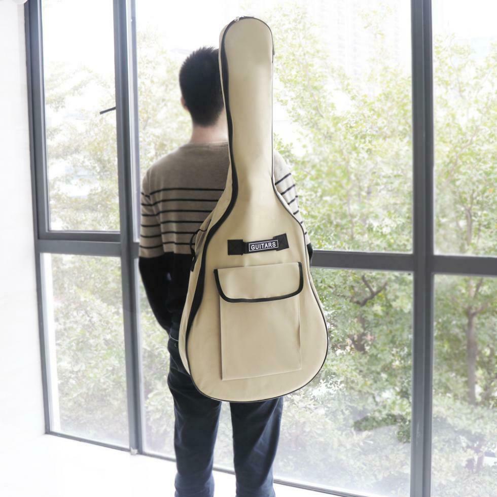 40/41'' Oxford Fabric Guitar Gig Bag Double Straps Padded Waterproof Backpack