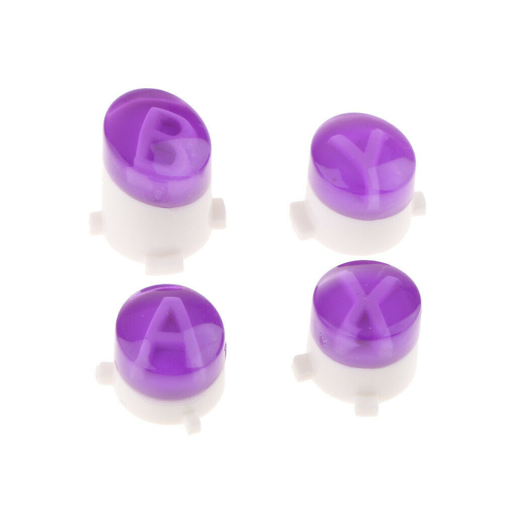 Replacement  Buttons A B X Y Button Set for Xbox One Controller Purple