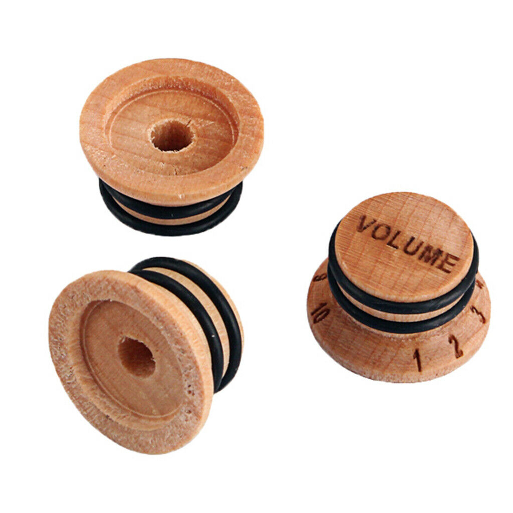 Exquisite 3pcs Acoustic/Electric Guitar Speed Control Knobs Caps 2T 1V