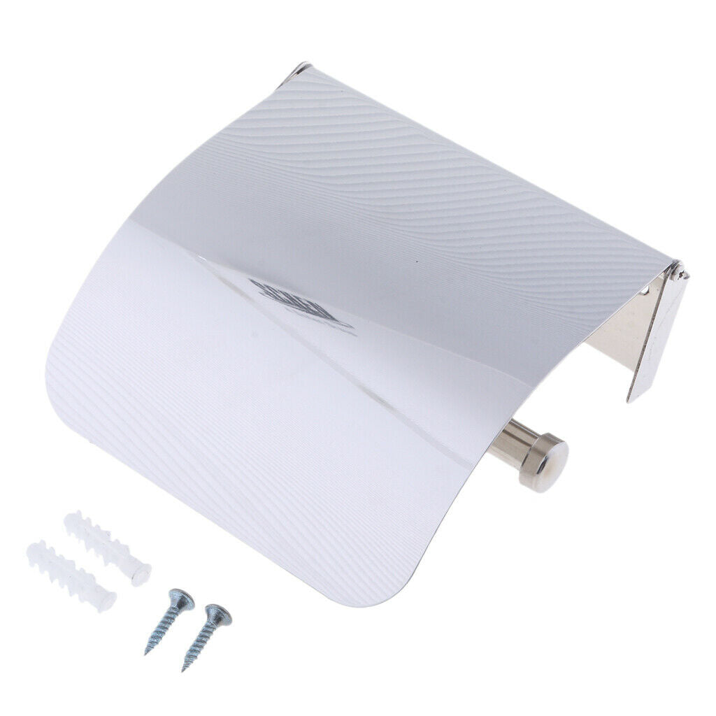 Marine Stainless Steel Paper Towel Roll Holder with Cover for Bathroom