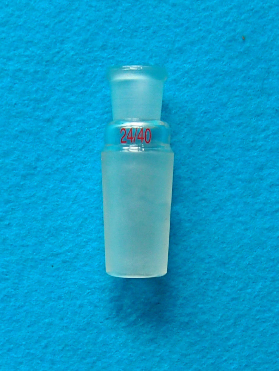 Glass Reducing Adapter,24/40 Male Joint To 14/20 Female Joints,Lab Glassware