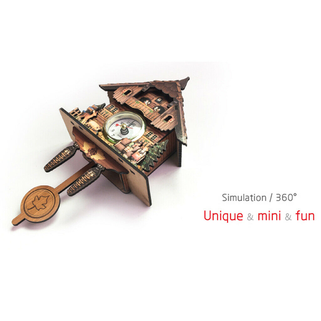 Cuckoo Clock Wood Hanging Pendulum Swing Watch Time Home Bedroom Decor Gift
