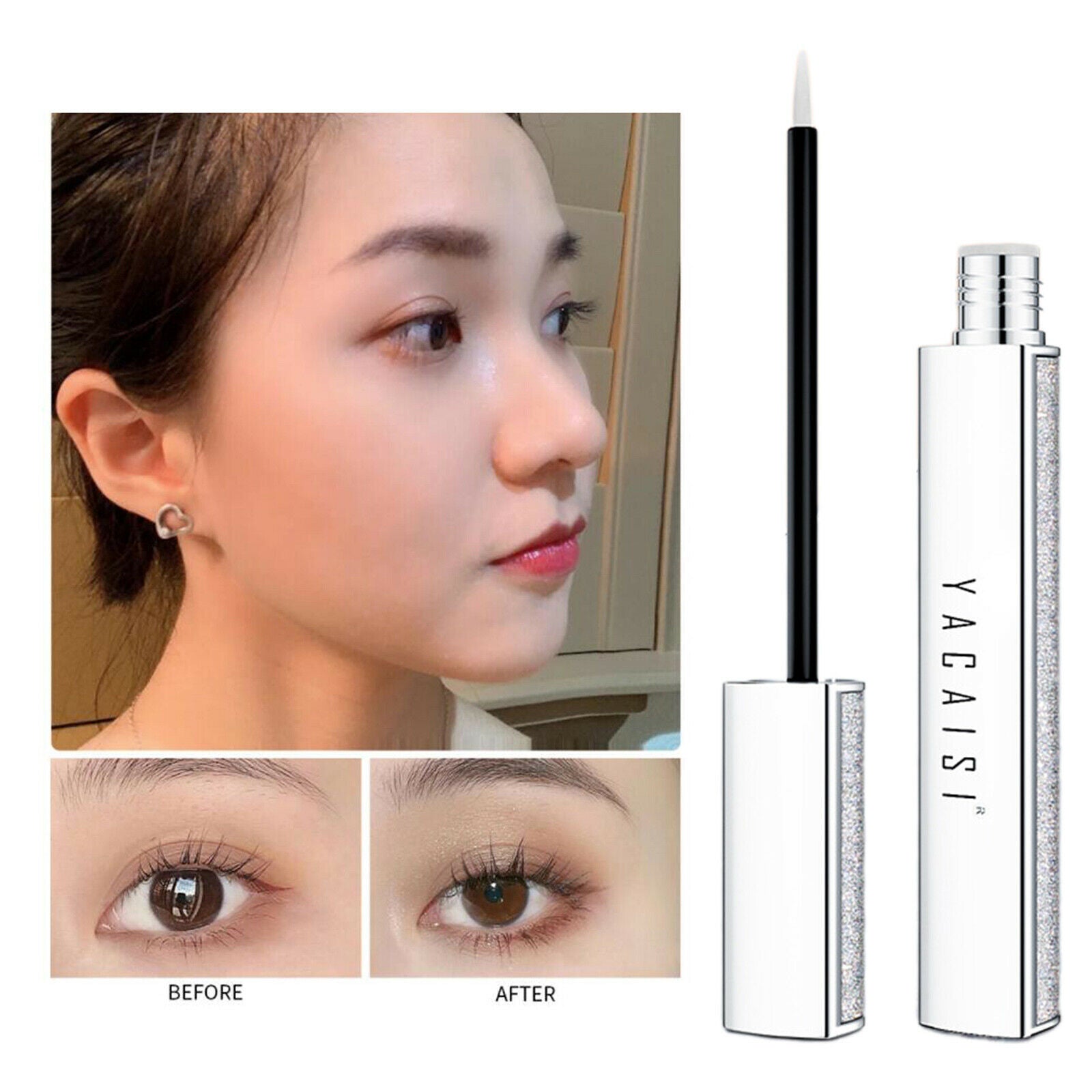 Eye Lash Eyelash Growth Enhancer & Brow Serum Single Pack for Men and Women