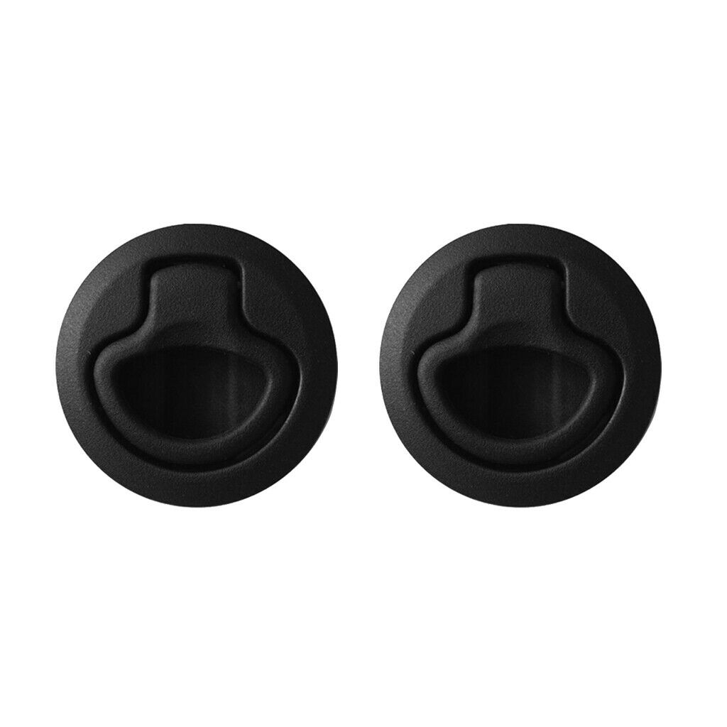 Nylon Flush Push-to-Close Lock, Non-Locking, 0.08 To 0.47 Inch Door Thickness