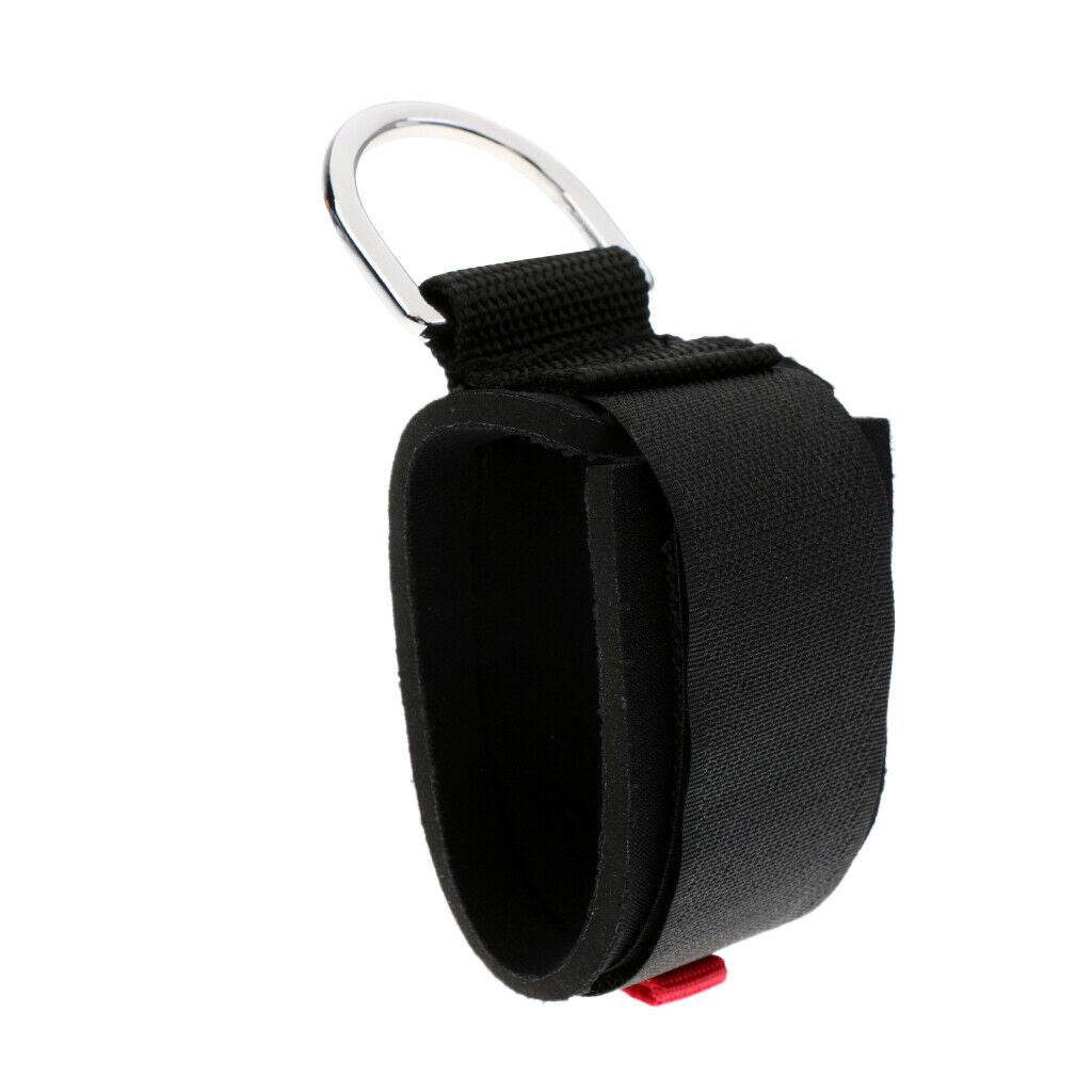 Padded Durable Diving Wrist Strap Adjustable Dive Wristband Lanyard D-Ring