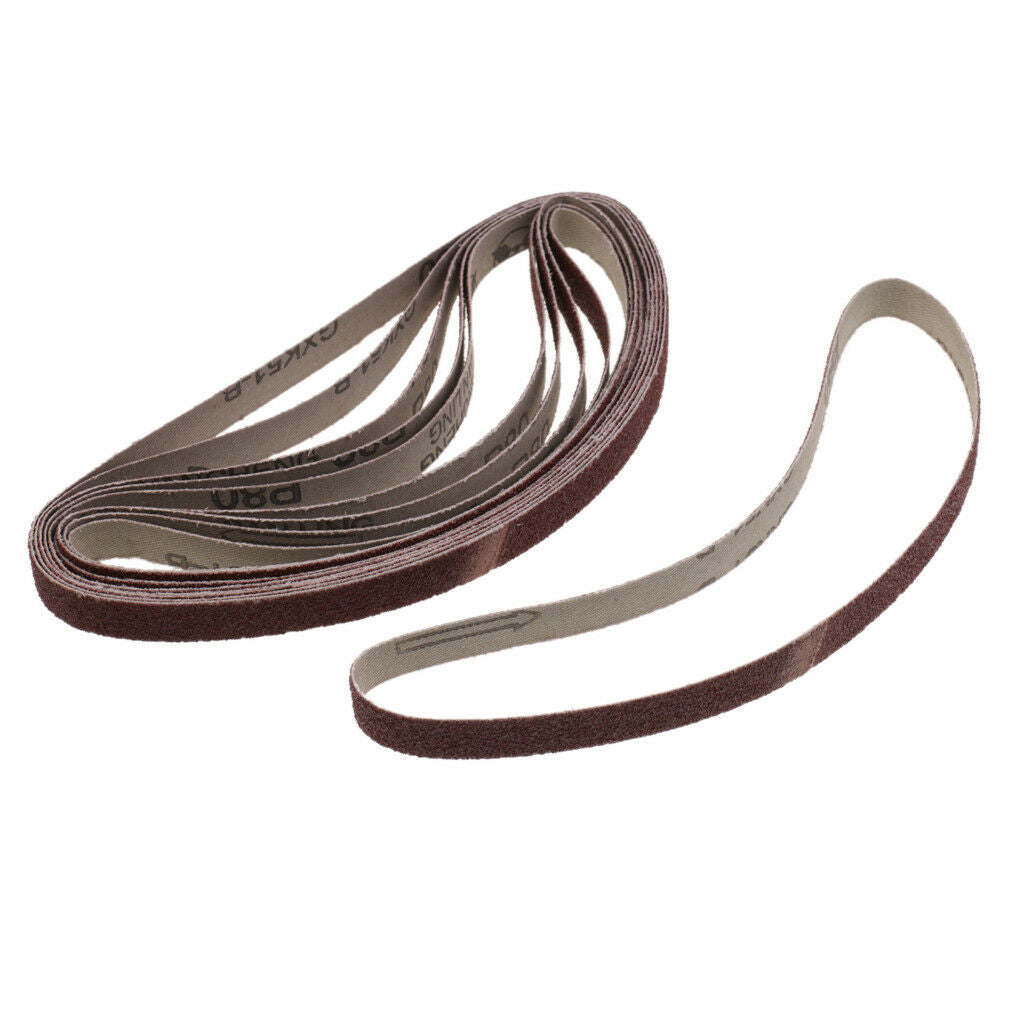 30 Pcs 457x13mm Sanding Belts Heavy-Duty Power Sandpaper Assorted Grits Set