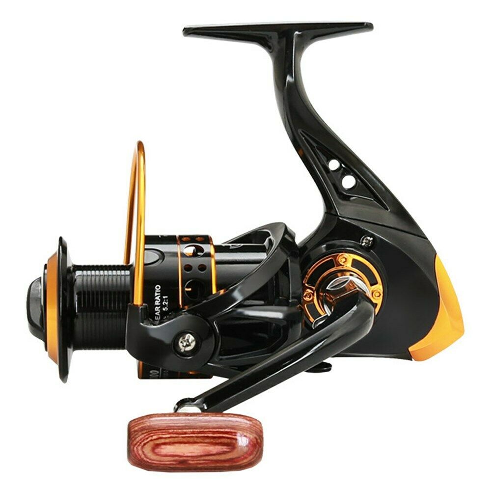 Black Full Metal Wire Cup Fishing Reel Spinning Wheel Fishing Gear DC7000