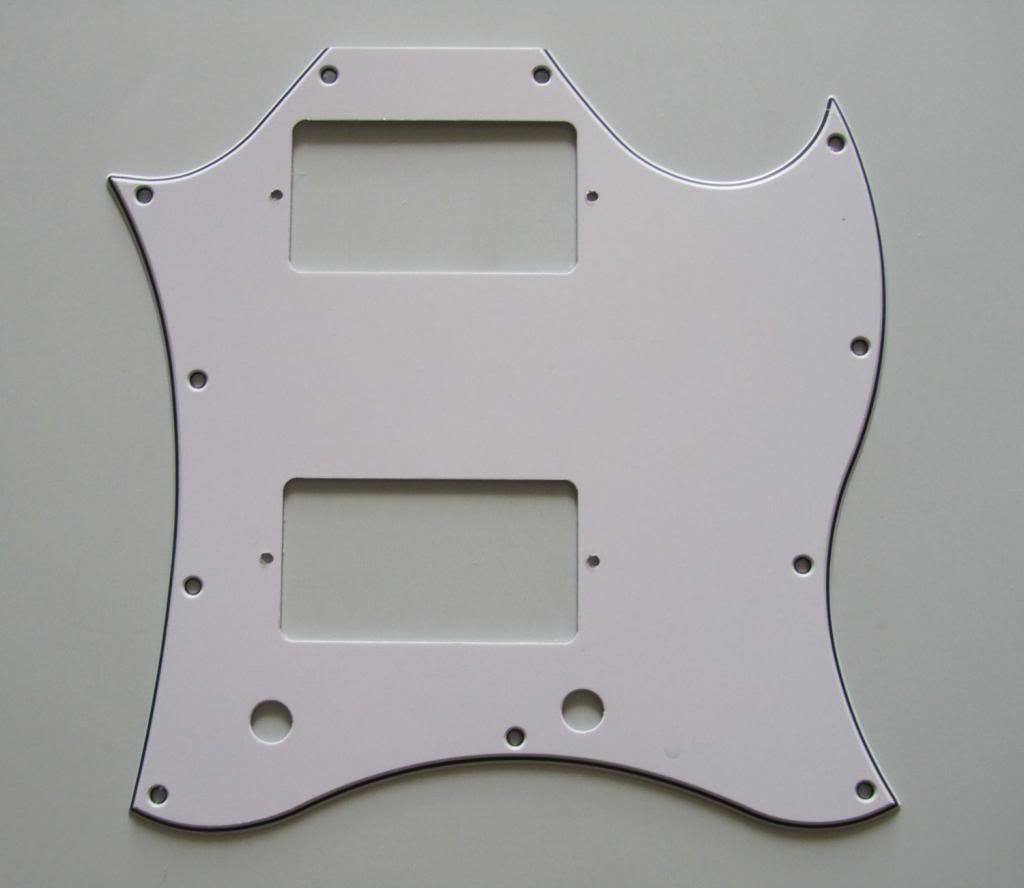Standard SG Full Face Pickguard for SG SPECIAL Guitar White 3 Ply