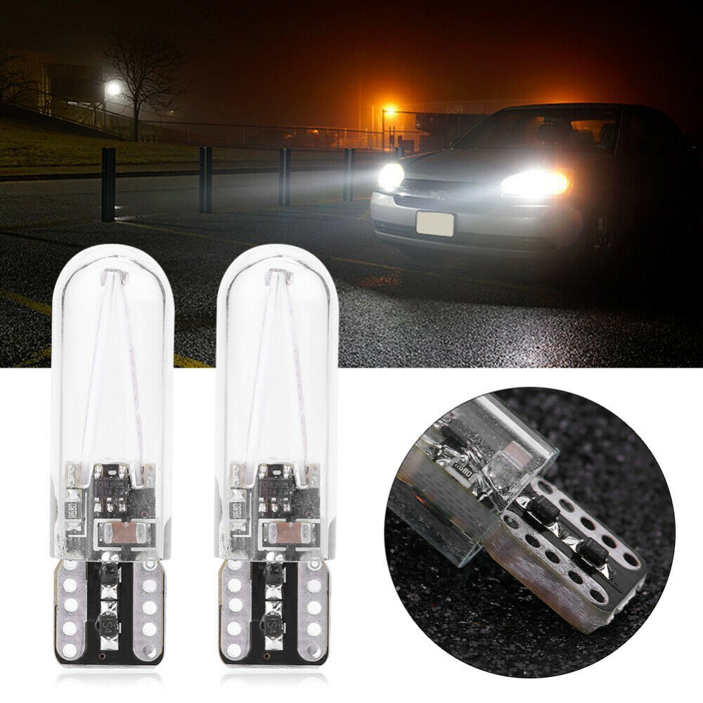 8-28V T10 COB Lamp Car Turn Signal Light Daytime Running Light Filament LED Blue