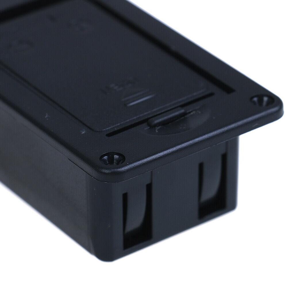 9V Black battery case holder cover box for electric guitar bass.J GwJC.l8