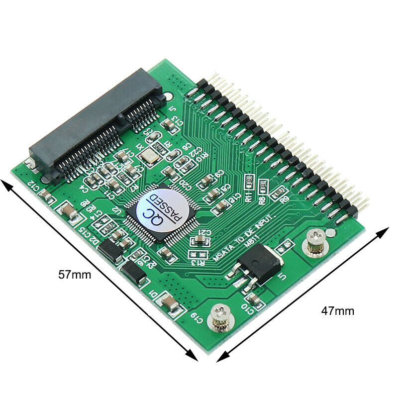 mSATA Mini PCI-E SSD To 1.8'' 44 Pin Male IDE Converter Adapter Board:0J JfJBDA