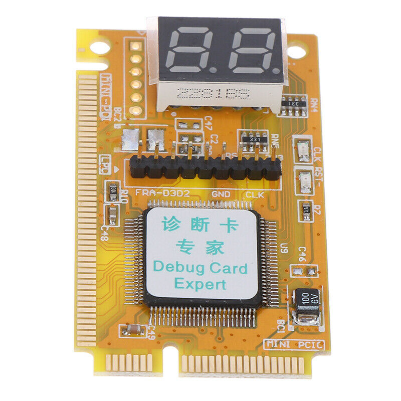 1Pcs Mini PCI-E PC laptop diagnostic post test debug card + LPC cabl^.l8