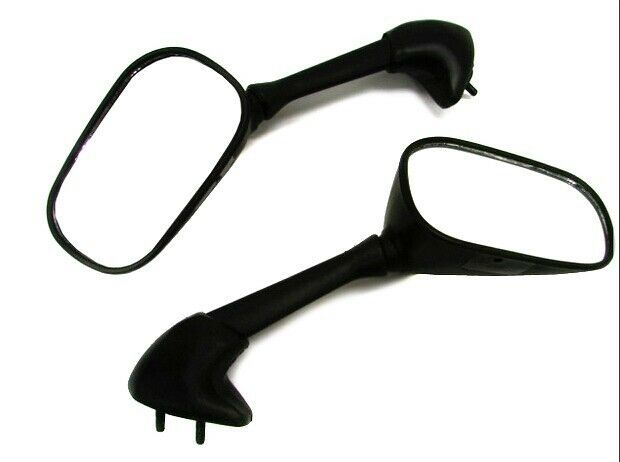 Black Sport Bike Rearview Side Mirror Mirrors for 2001-2002 Yamaha YZF R6 YZFR6