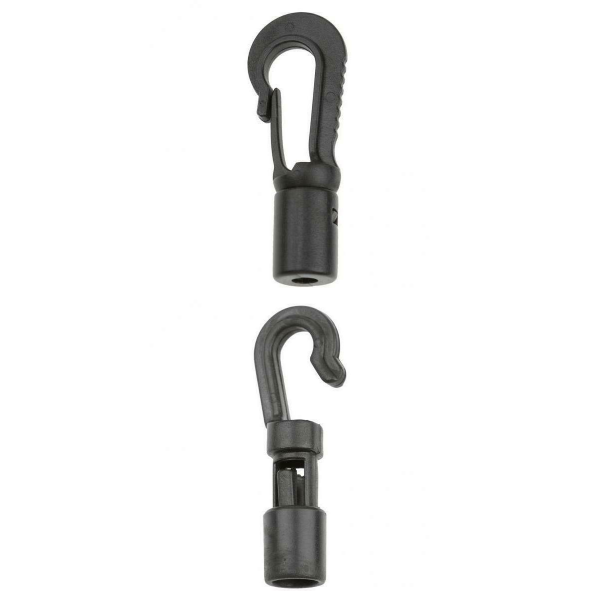 20 Pieces Kayak Canoe Boat Lashing J Hooks & Shock Cord Ends Bungee Kit