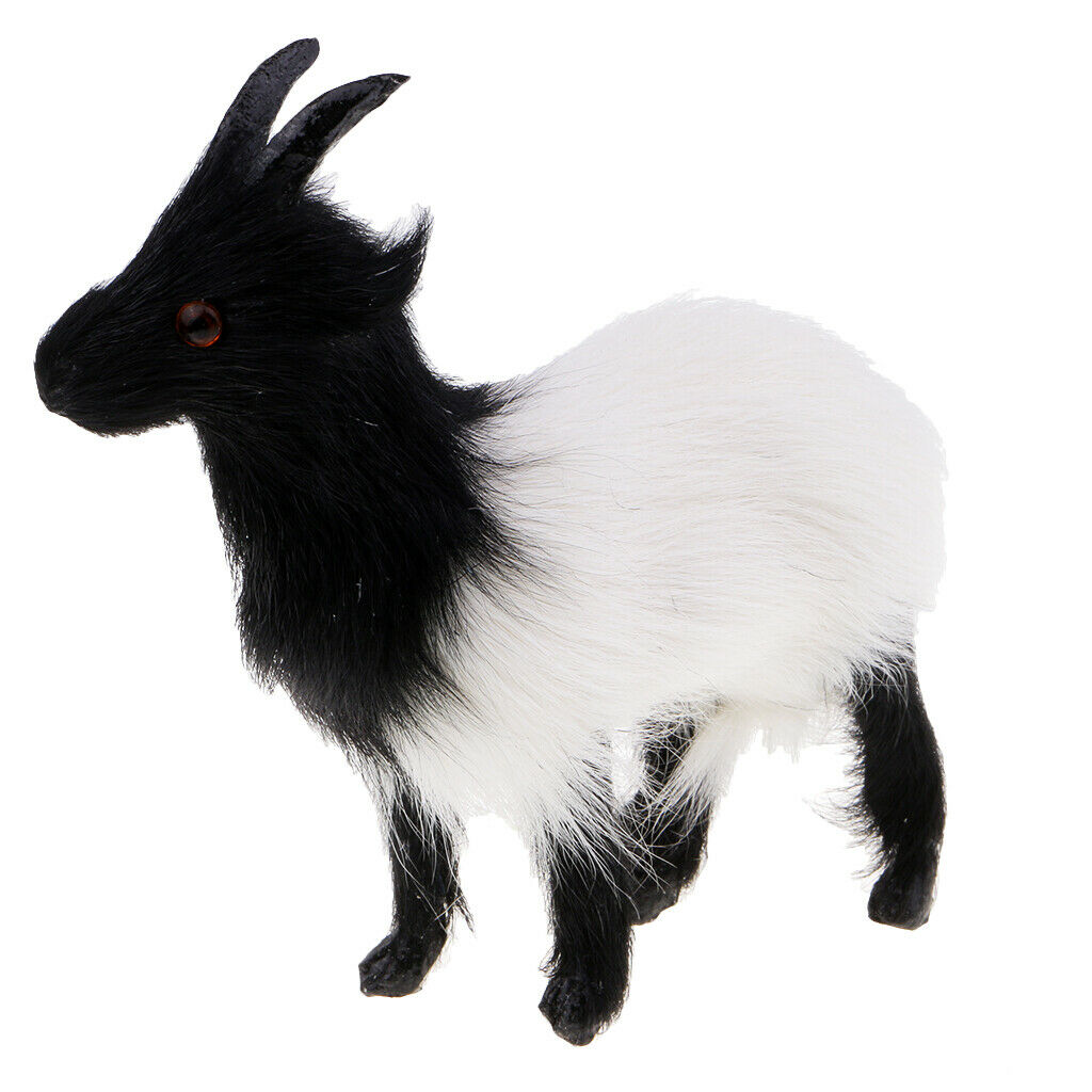 2x Craft Decoration Ornament Simulated Christmas Goat Sheep Christmas Gift