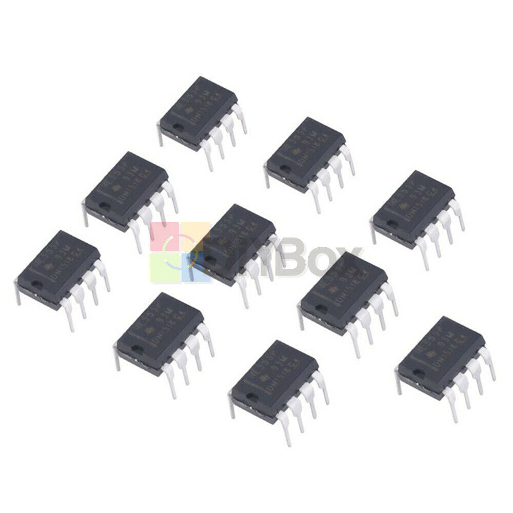 100Pcs NE555P NE555 DIP-8 SINGLE BIPOLAR TIMERS IC 8 Pin NE555P