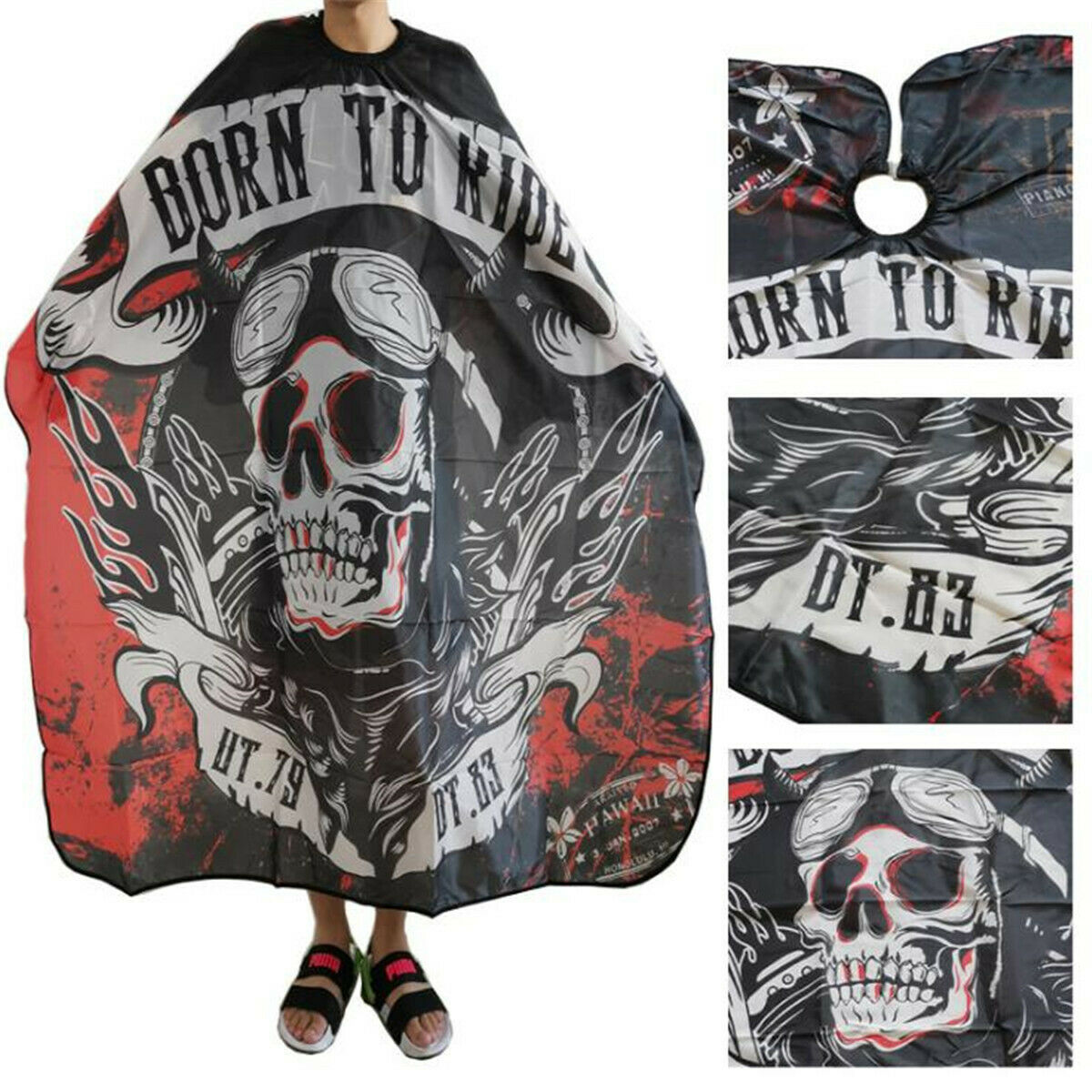 3pcs Hair Cutting Cape Salon Hairdressing Hairdresser Gown Barber Cloth Apron