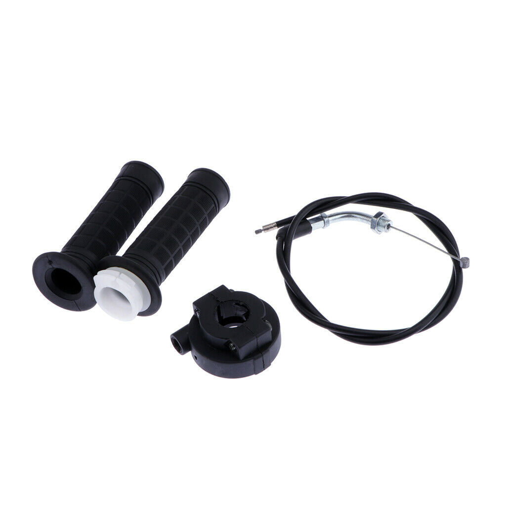 Twist Throttle Accelerator Handle Grips and Cable Set 7/8" For 110-125cc ATV