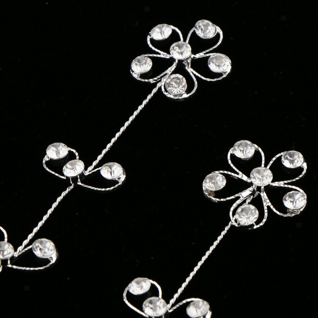 Shiny Crystal Hair Vine Style Hair Comb Wedding Bridal Party Prom Headpiece