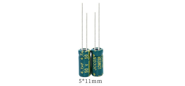 50pcs 50v4.7uf Aluminum electrolytic capacitor Power adapter inverter 5x11mm
