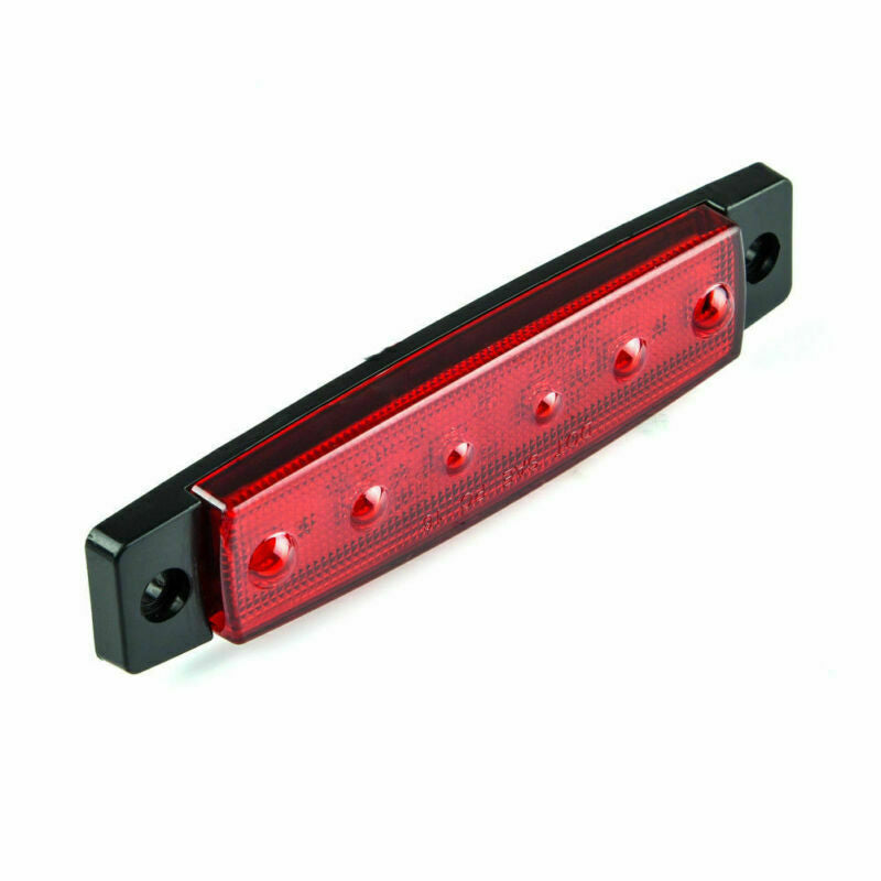 10x 12V LED Clearance Side Marker Light Indicator Lamp Strip Truck Trailer Lorry