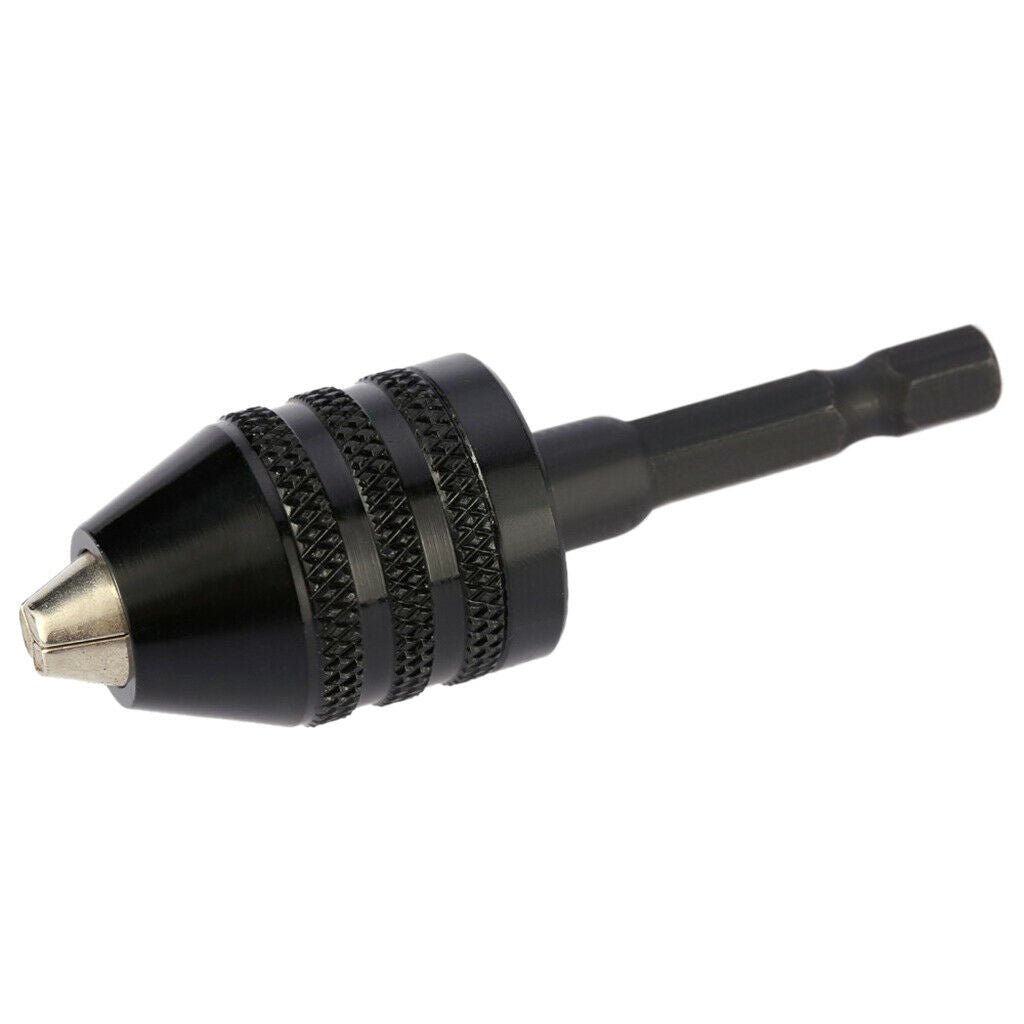 Mini Aluminum Keyless 3 Claw Drill Chuck Screwdriver Adapter with Quick Change