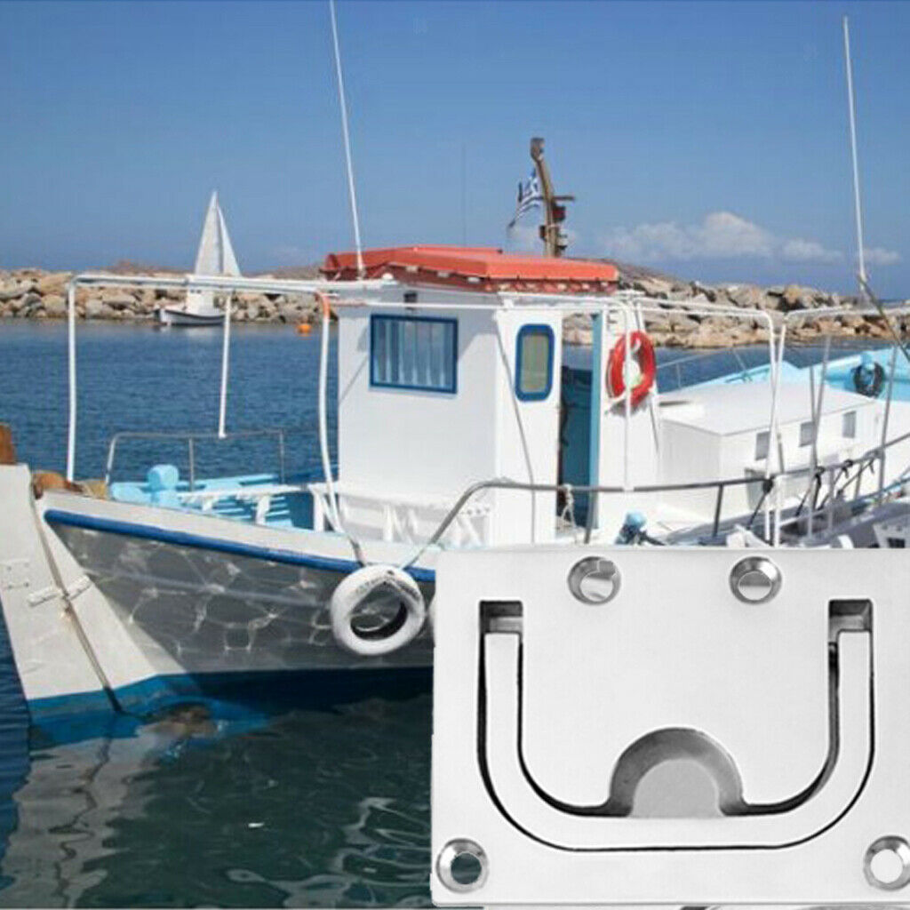 Boat Hatch Ring Pull, Flush Lift Handle, Marine Locker Latch Cabinet Hardware,