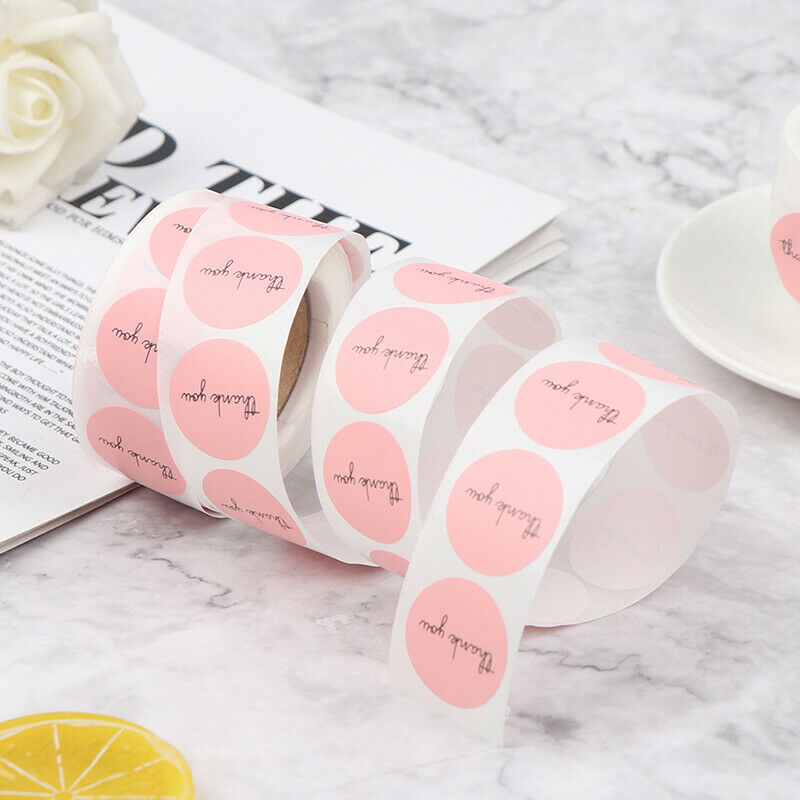 500PCS Round THANK YOU Stickers seal labels Labels stickers for Packa.l8
