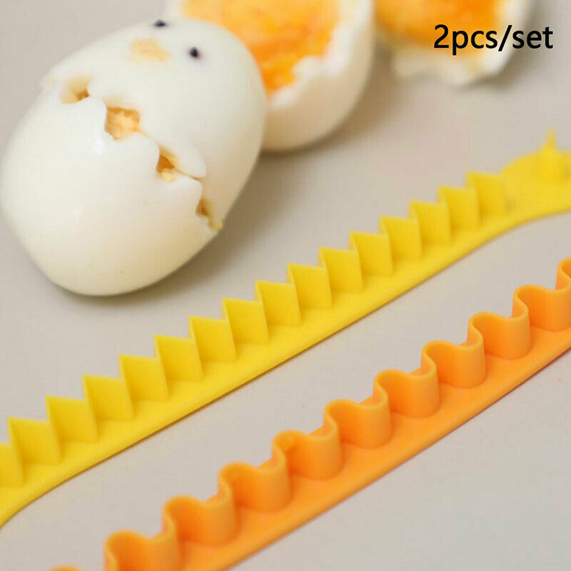 2Pcs/Set Fancy Cut Eggs Cooked Eggs Cutter Household Boiled Eggs Creative.l8