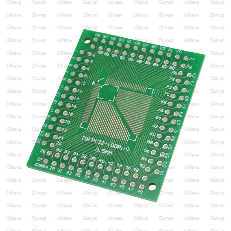 5Pcs TQFP/QFP/LQFP/FQFP 32/44/64/80/100 To DIP Adapter PCB Board Converter