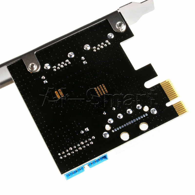 PCI 2Ports Exprimer USB 3.0 Panneau Avant + 4-Pin & 20 Broche ContrÃ´le Carte (B)