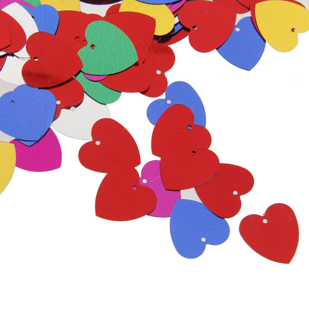 Mixed Color Confetti Sprinkles Heart Paper Party Decoration Celebration 14mm