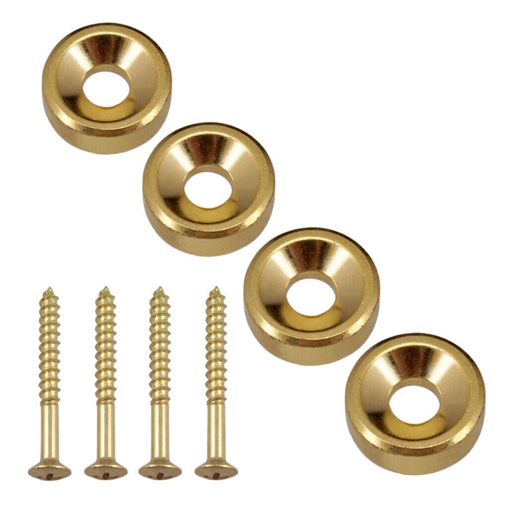 Button and Fixing Screws 14mm for Electric Bass Guitar